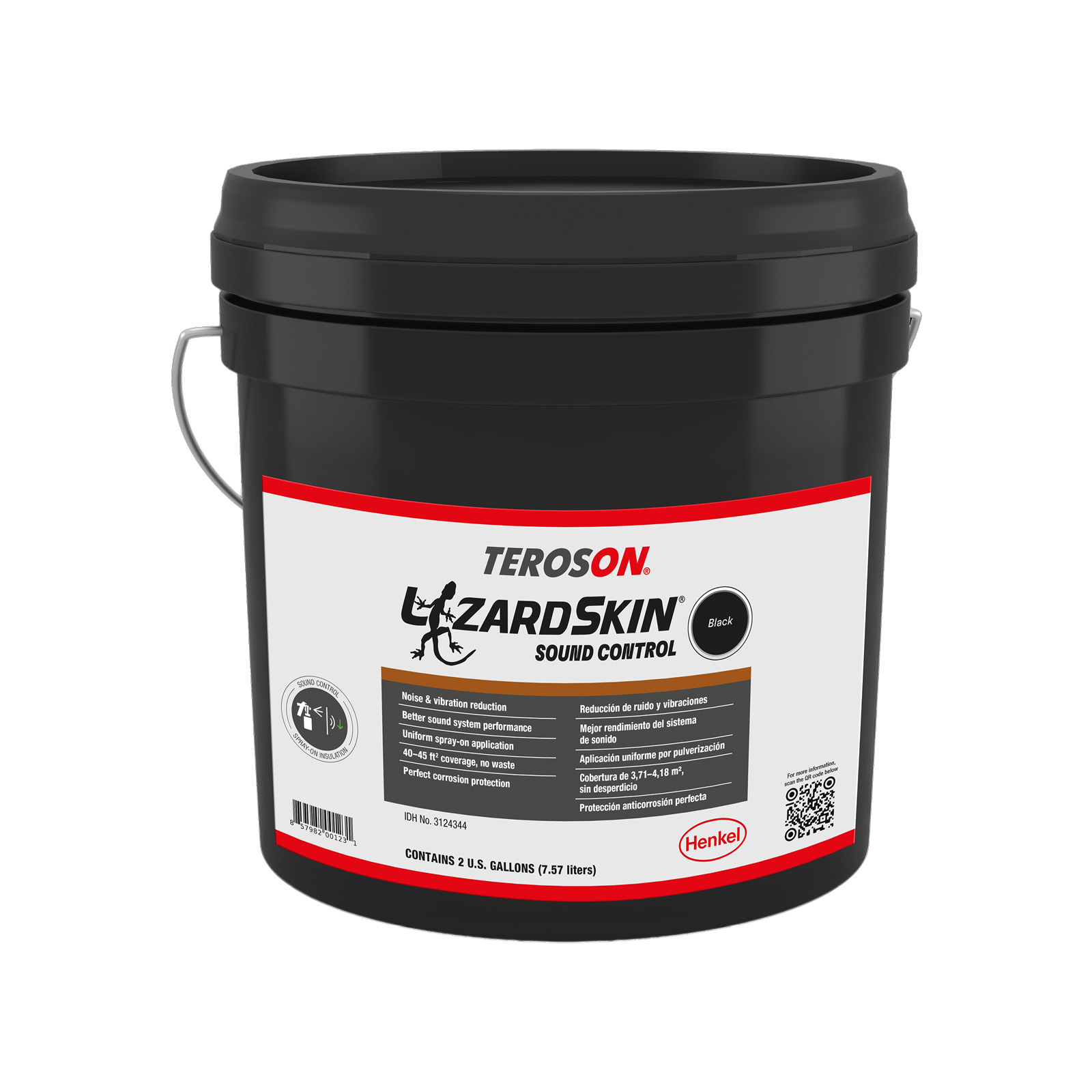2203-2 2 gal Sound Central Ceramic Insulation, Black
