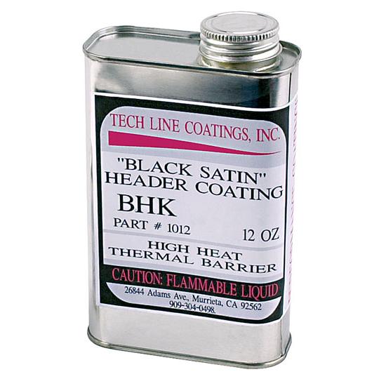 Tech Line Coatings Black Satin Ceramic Header Coating, 12 oz.