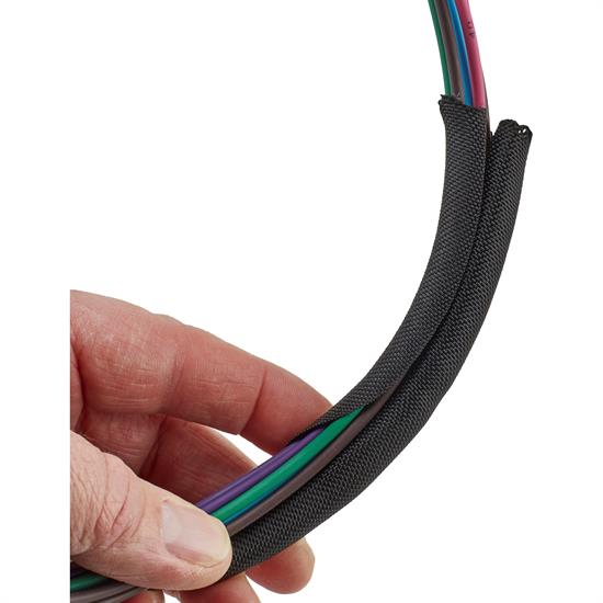 Braided Cloth Split Wire Loom Wrap, 1/8 Inch, 30 Foot Wire Sleeve