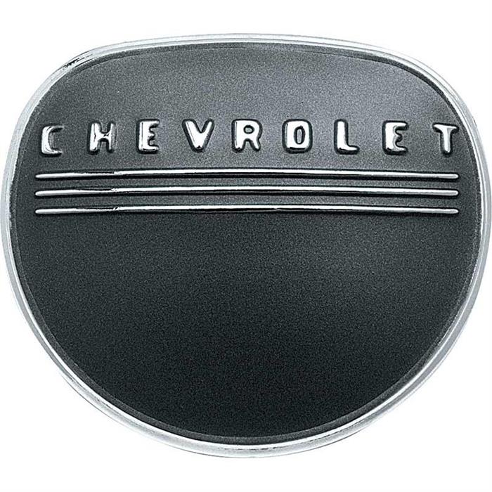 OER CX1189 194753 Chevrolet Truck Horn Cap, Black/Chrome Text