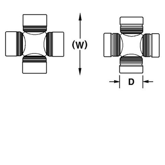 60641 Greasable U-Joint 1330 To 1350 Conversion Series Combination