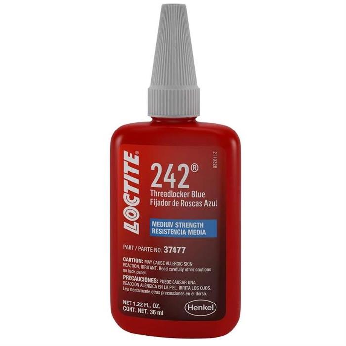 Loctite 492140 242 Threadlocker Blue Medium Strength 36ml Bottle