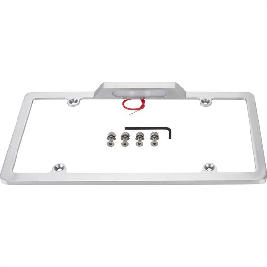 Billet Aluminum License Plate Holder w/ Light