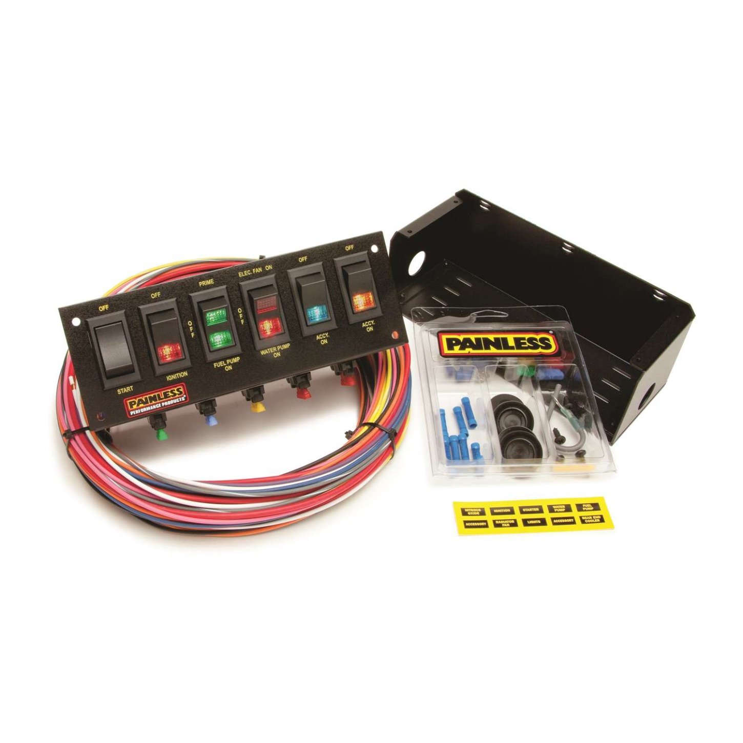 Painless Wiring 50302 6-Switch Fused Panel with and Hardware