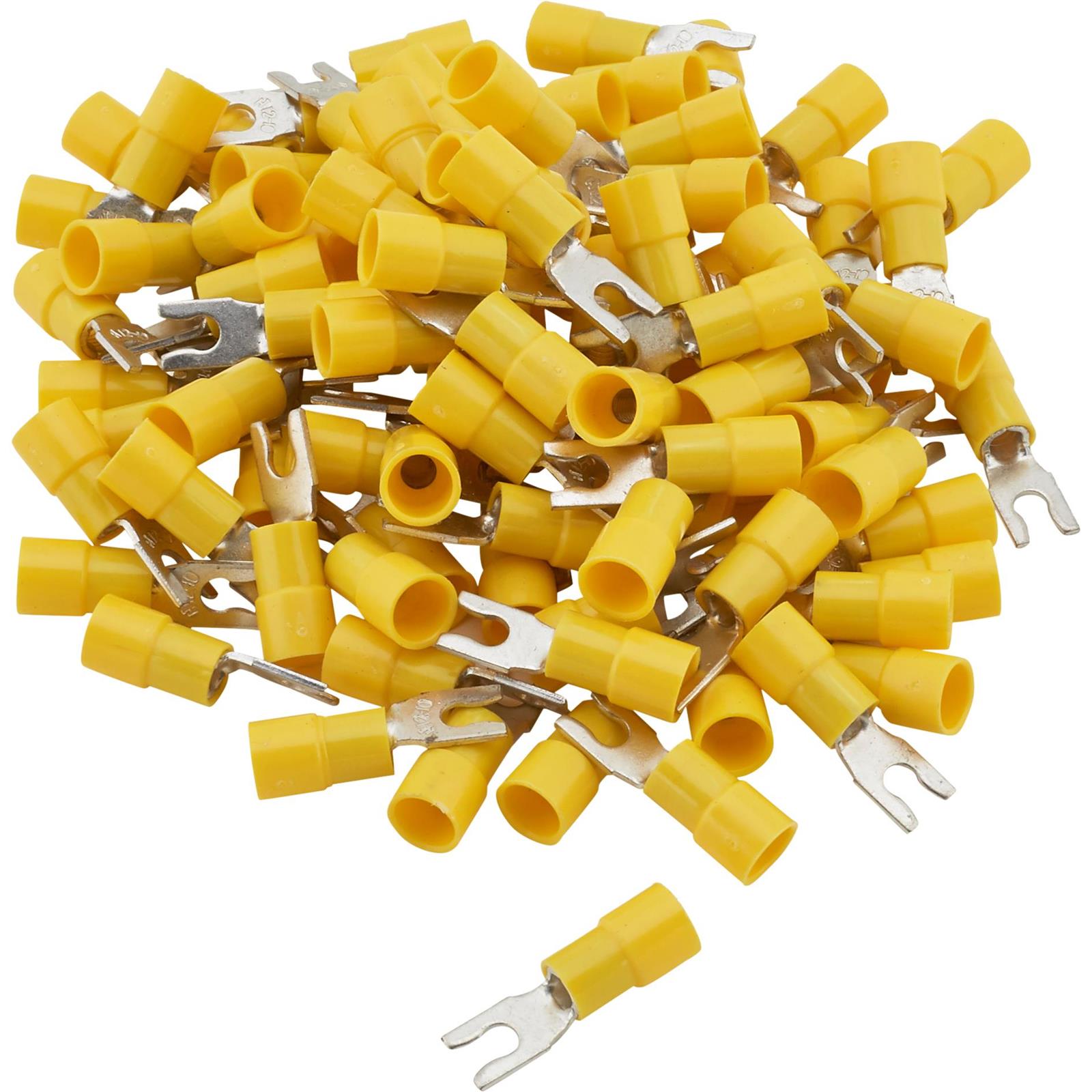 Snap Spade Style Terminals, 632 Yellow, 1210 Gauge