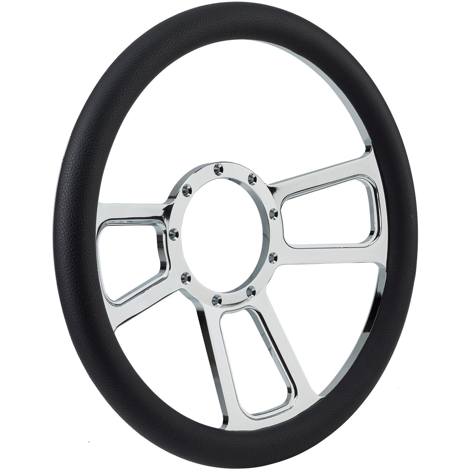 Chrome Plated Billet T-Style Steering Wheel