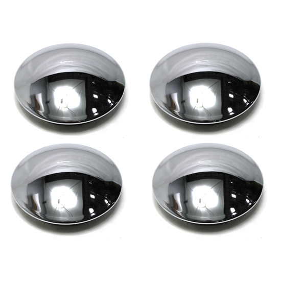 Garage Sale Baby Moon Chrome Hubcaps for Smooth Steel Wheels, Set of Four