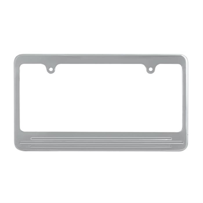 Plain License Plate Frames, Aluminum, 2 Hole