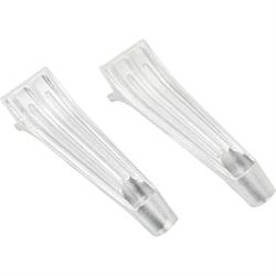 Ribbed Aluminum Headlight Brackets, Plain