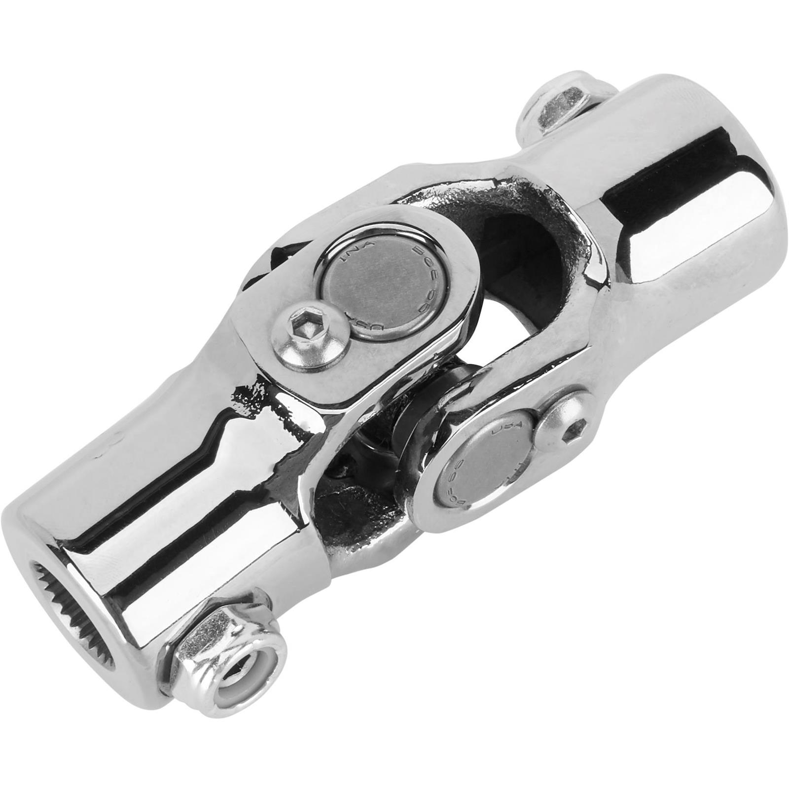 Sweet Mfg Chrome U-Joint, 9/16-26 Spline, 3/4 DD, Mustang II Manual