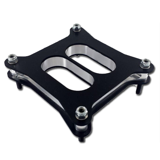 2-Piece Open Phenolic Carburetor Spacer Set - For Holley 4-Barrel On Chevy SBC/BBC - New 9 thumbnail image