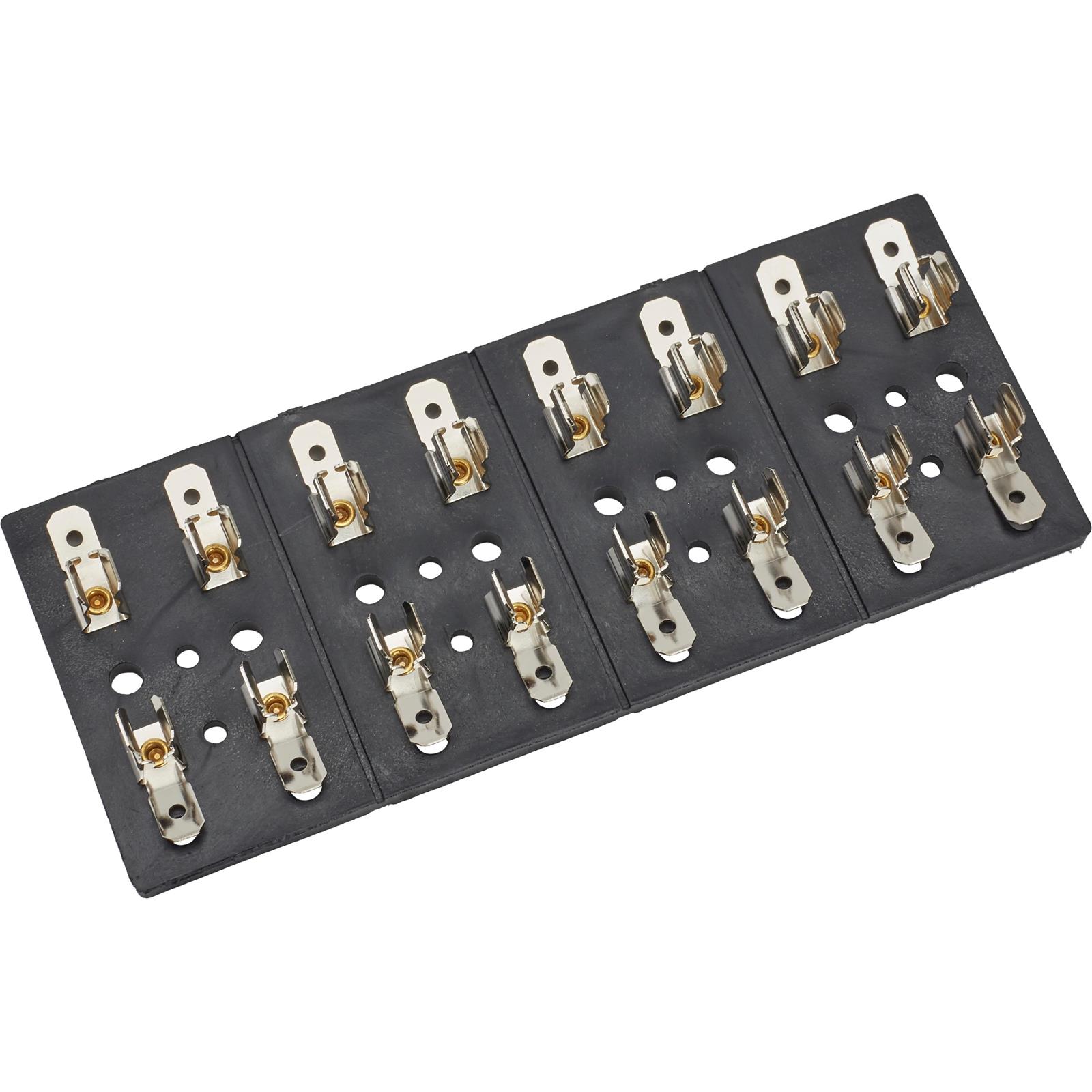 8 Fuse Holder, Glass Fuses