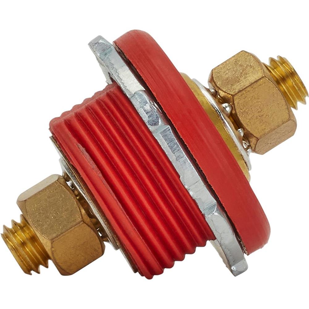 Bulkhead Battery Cable Connector, Red