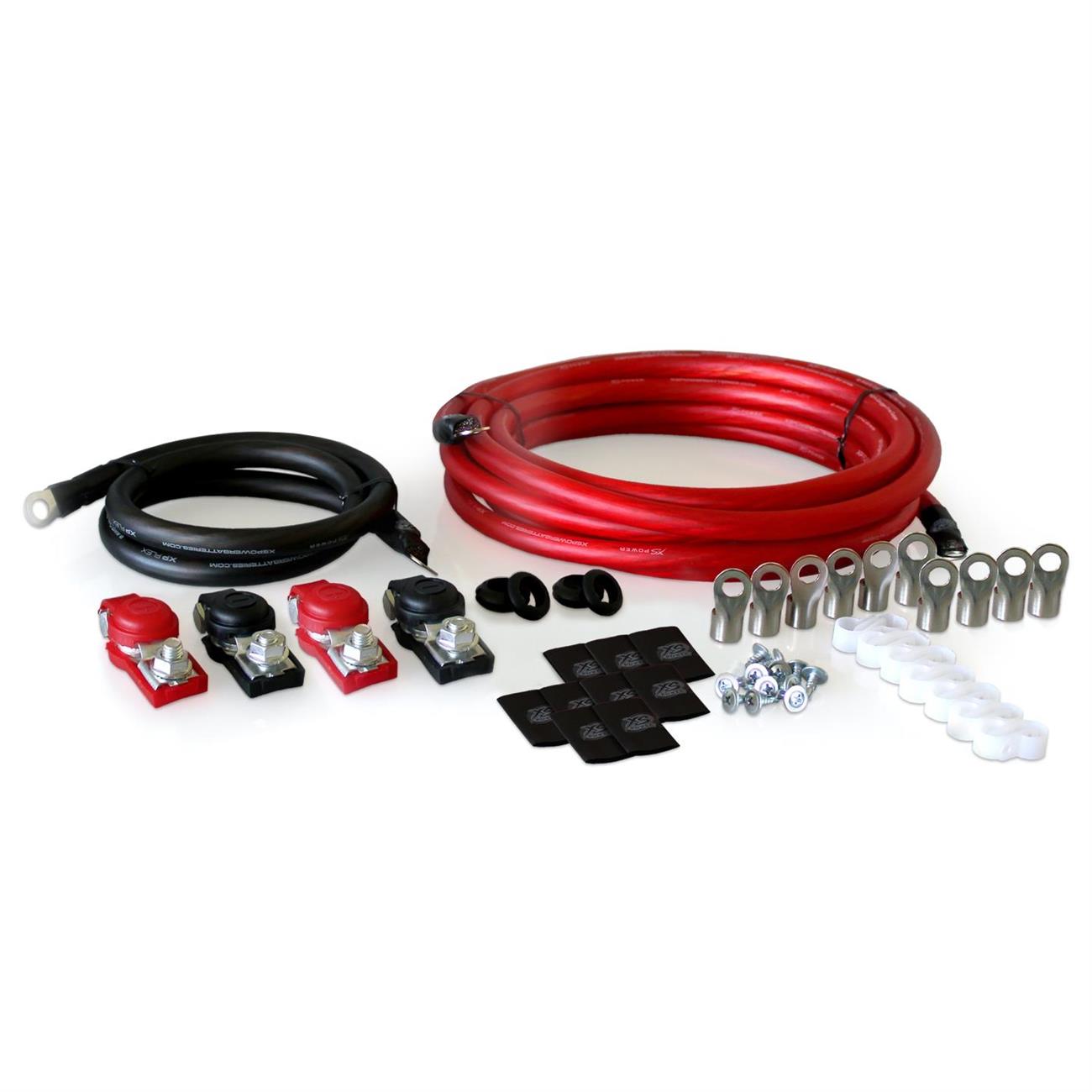 XS Power RK2GA2 XP Flex, 2 AWG, Dual Battery, Racing Cable Kit