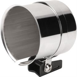 Tachometer Mounting Cup for 3-3/8 Inch Gauges, Chrome