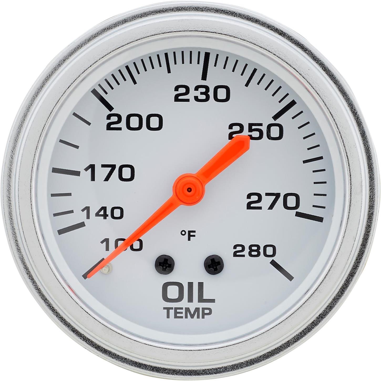 Speedway 2 5/8 Inch Oil Temperature Gauge
