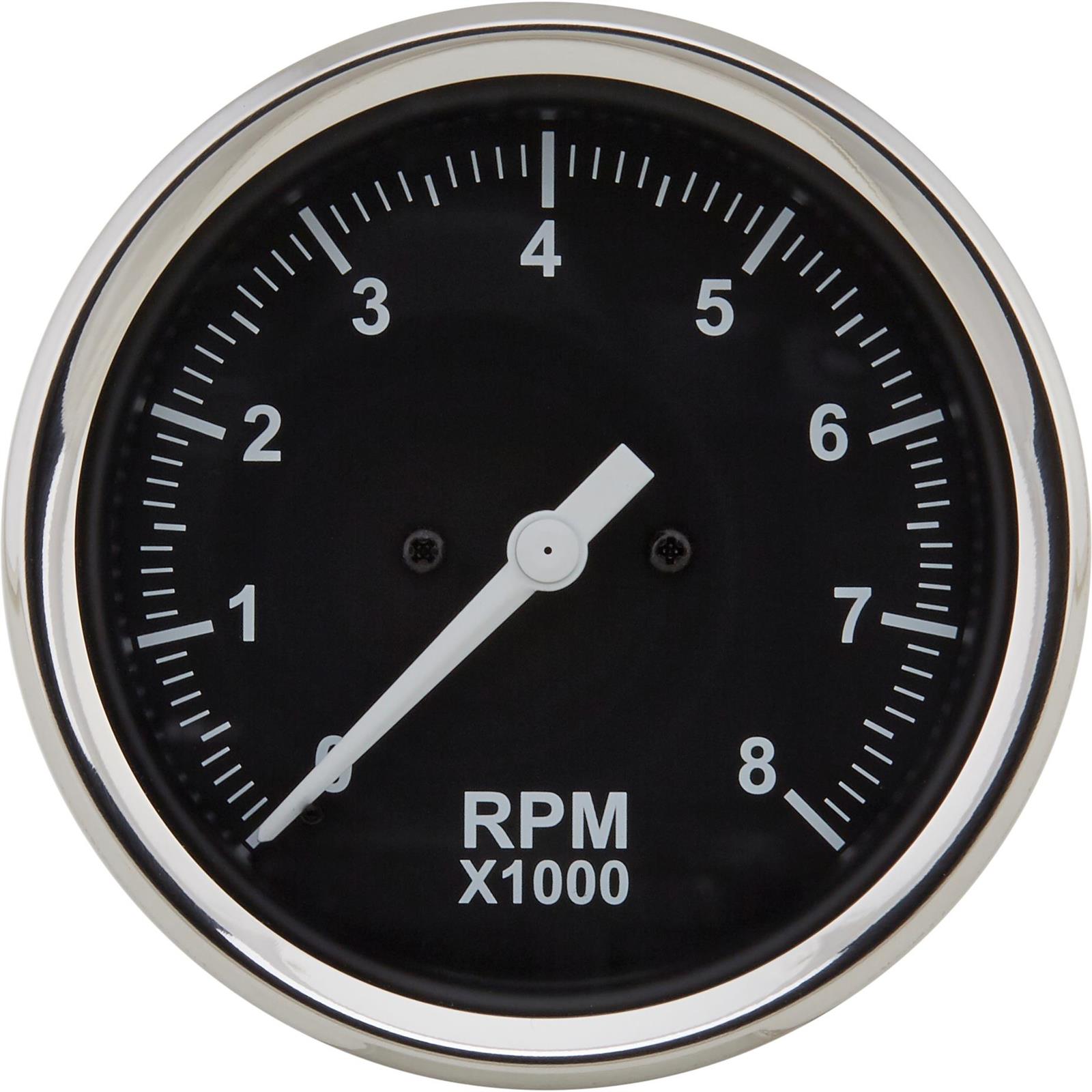 Speedway 6Gauge Set, Black Face, 33/8, Mechanical