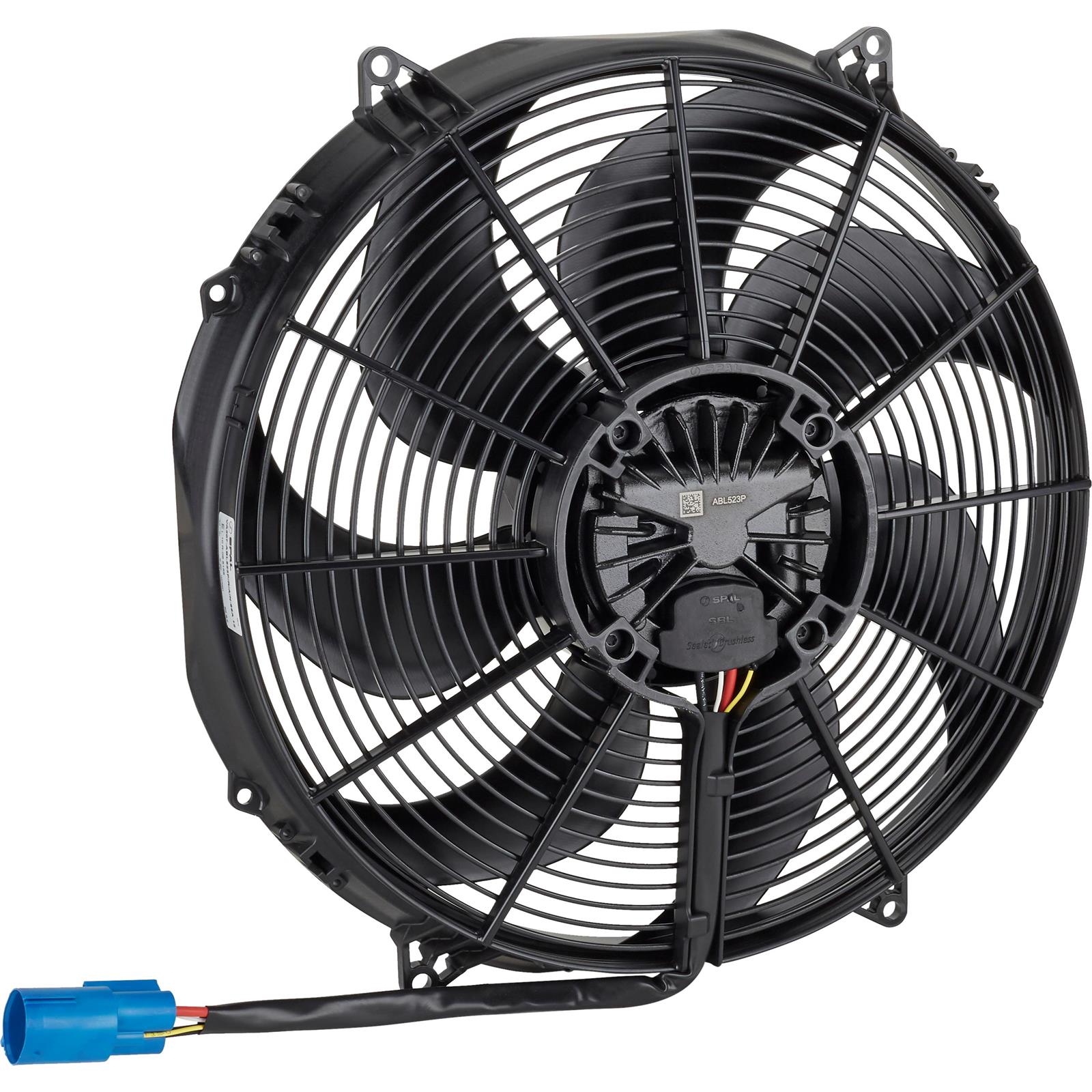 SPAL 30107328 16" 12 Volt SBL Brushless 500 Watt Flush Mount 2433 cfm 42 Amp Draw VA207-ABL523P/R/A/N-65A
