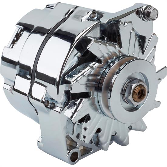 197386 GM Chrome Alternator, Internal Regulator, 60 Amp