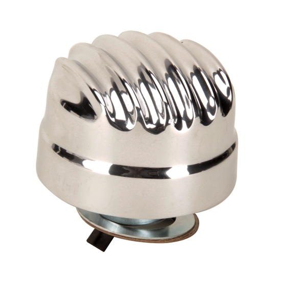 OTB Gear 6805 Twist Lock Style Valve Cover Breather, Finned, Polished