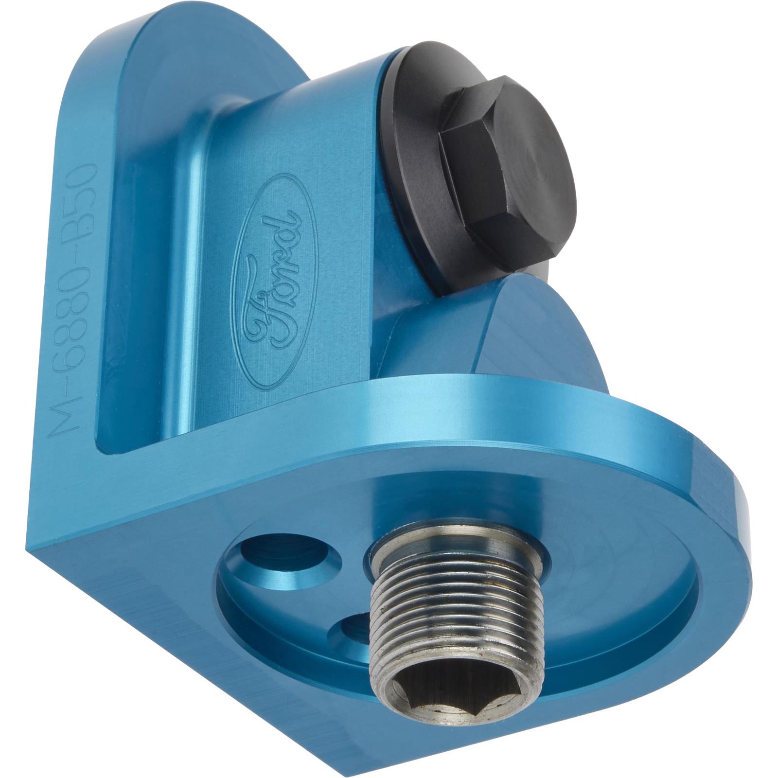 FRDM6880-B50 Oil Filter Adapter with 0.75-16 Threads, Blue
