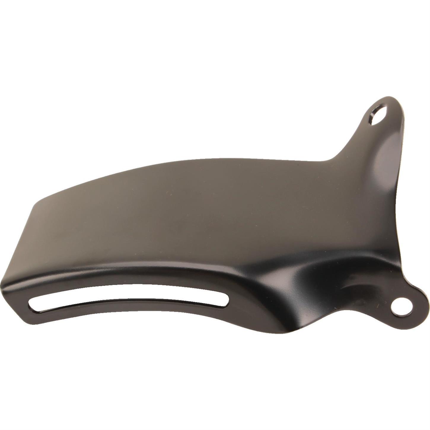 19691986 Small Block Chevy Long Water Pump Alternator Bracket, Black