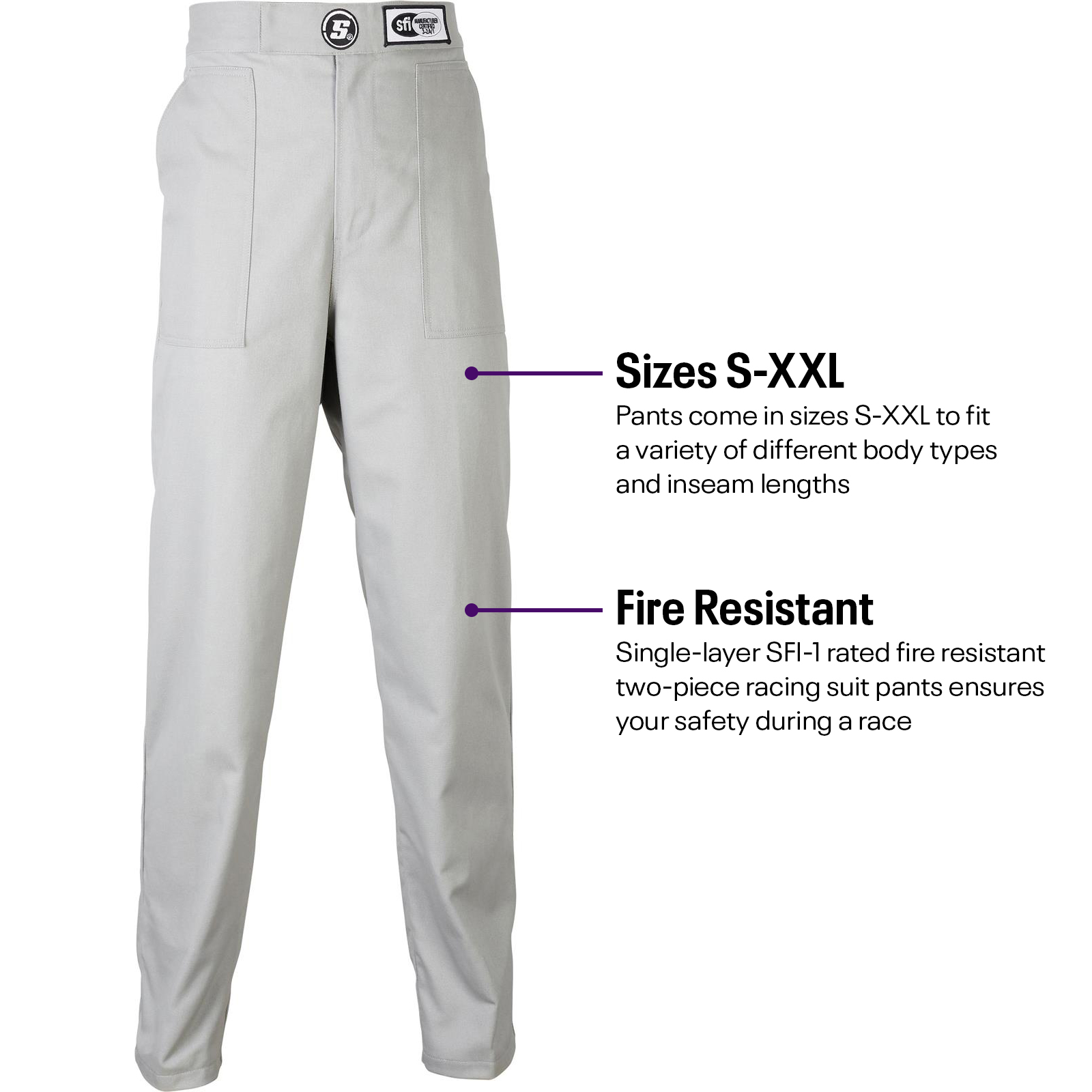 Pantalones de traje de carreras Speedway Economy SFI-1 - Imagen 6 de 33