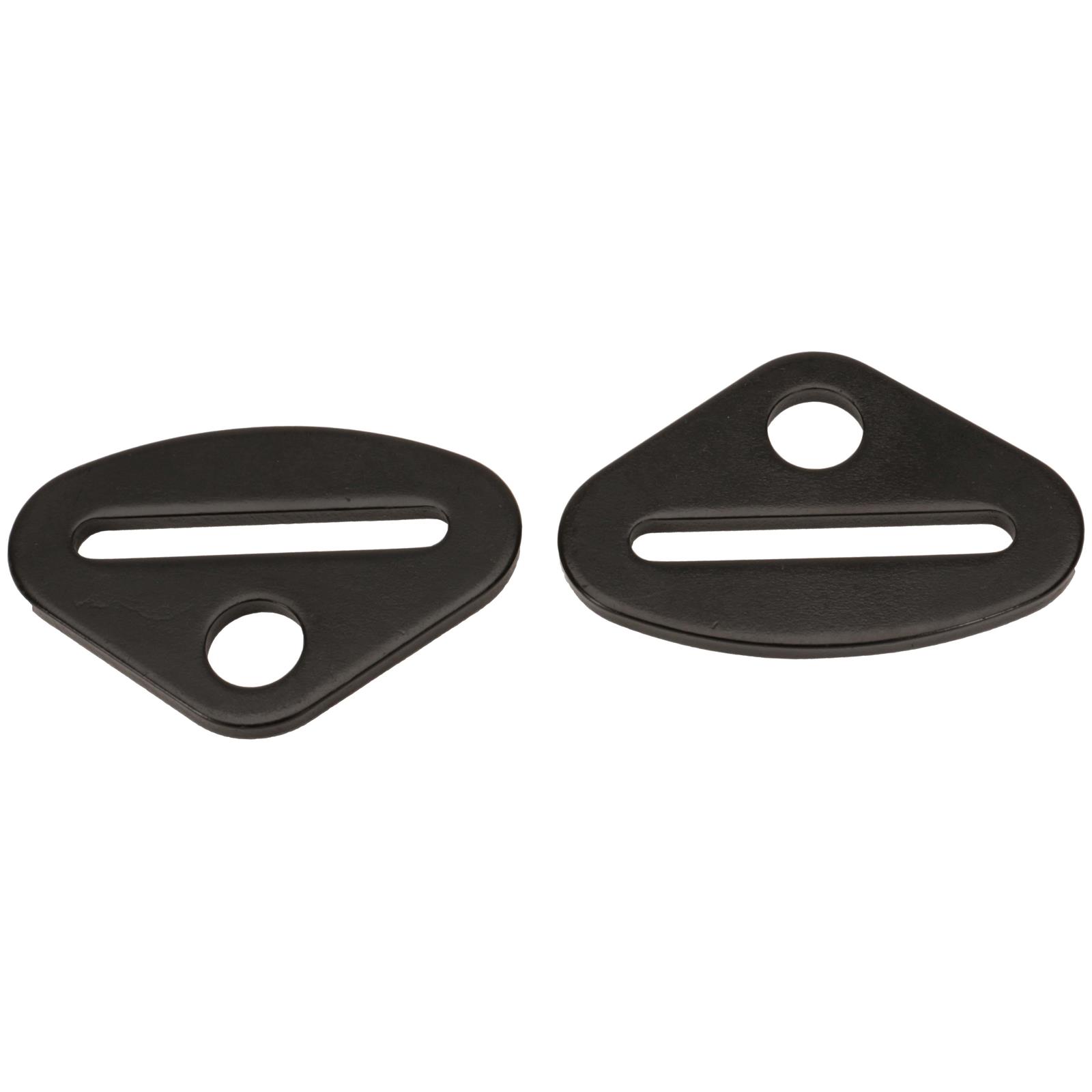 Speedway Motors Seat Belt Mount, BoltIn, Black, Pair