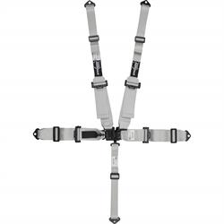 Speedway Elite, 5 Point Seat Belt Harness, Latch, Hans, Silver