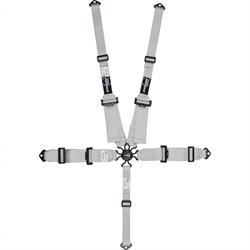 Speedway Elite, 5 Point Harness, Cam Lock, Hans, Silver