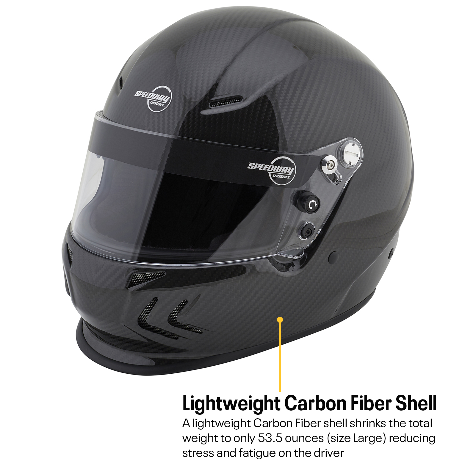 Speedway Motors SA2020 Carbon Fiber Racing Helmet - Picture 5 of 43