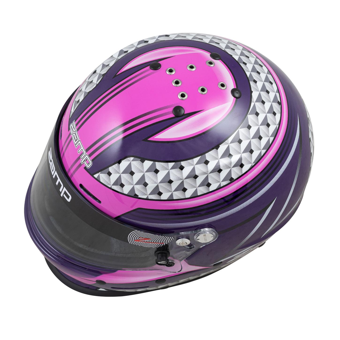 Zamp RZ-62 Aramid SA2020 Helmet, Flat Black/Flo Orange/White