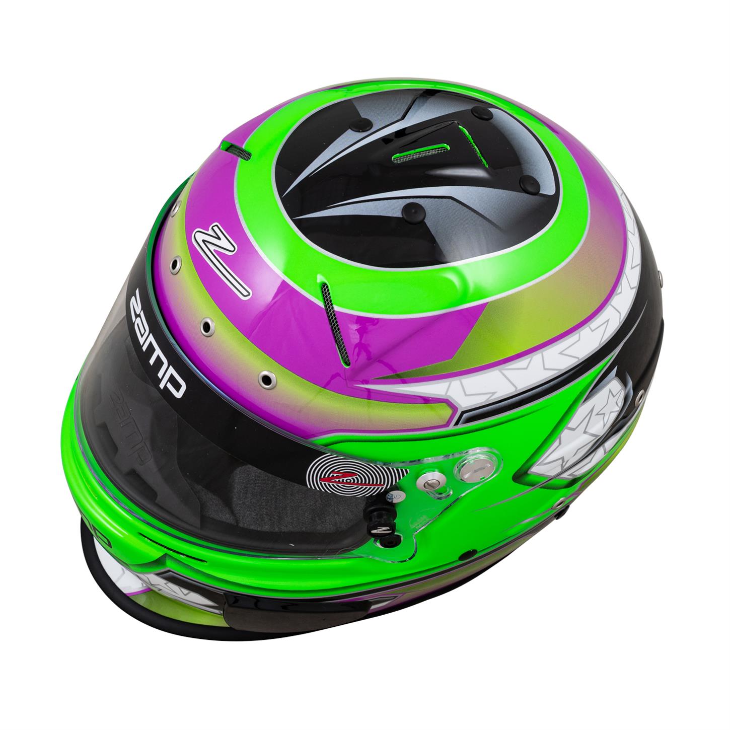 エミネム Zamp RZ-70E Switch Graphic Helmet, Green/Purple