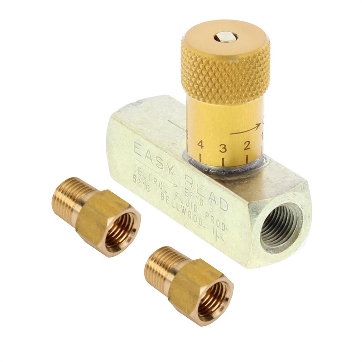 Universal Adjustable In Line Brake Proportioning Valve With Knob Fittings