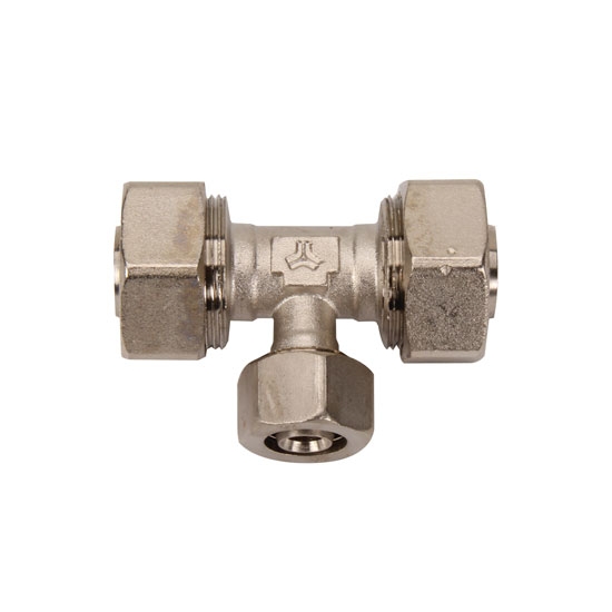 Rapidair 50200 Equal Tee Fitting For 1/2-Inch Tubing | Push-to-Connect, No Glue Needed