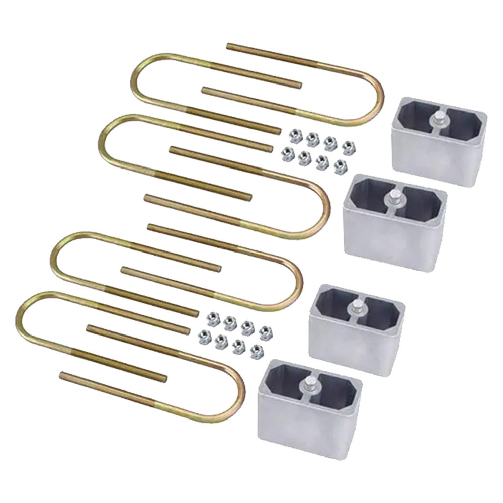 Universal Leaf Spring Lowering Block Kit, 4 Inch - 2 PK