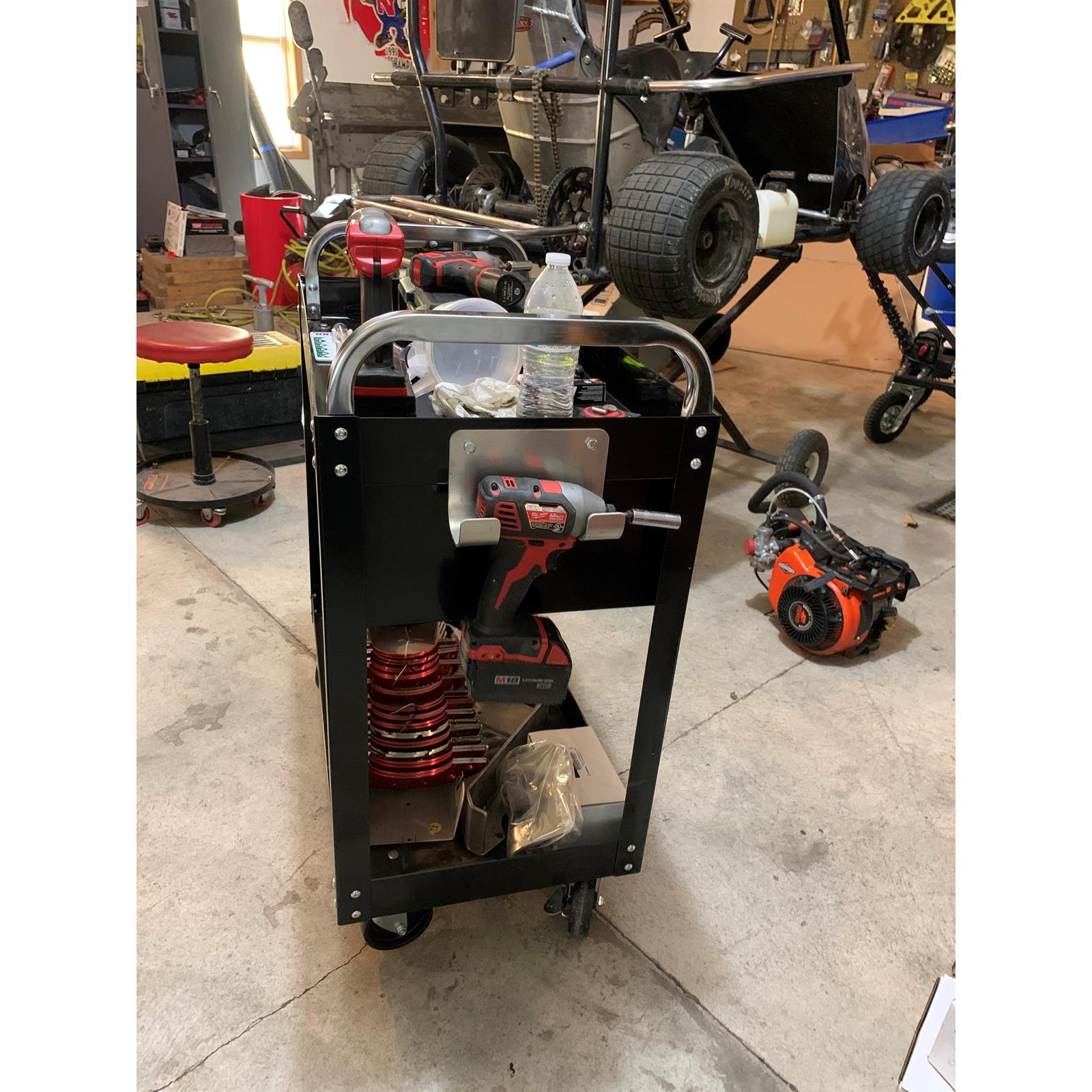 Cordless Drill Holder and Small Impact Holder, Aluminum Tool Hook