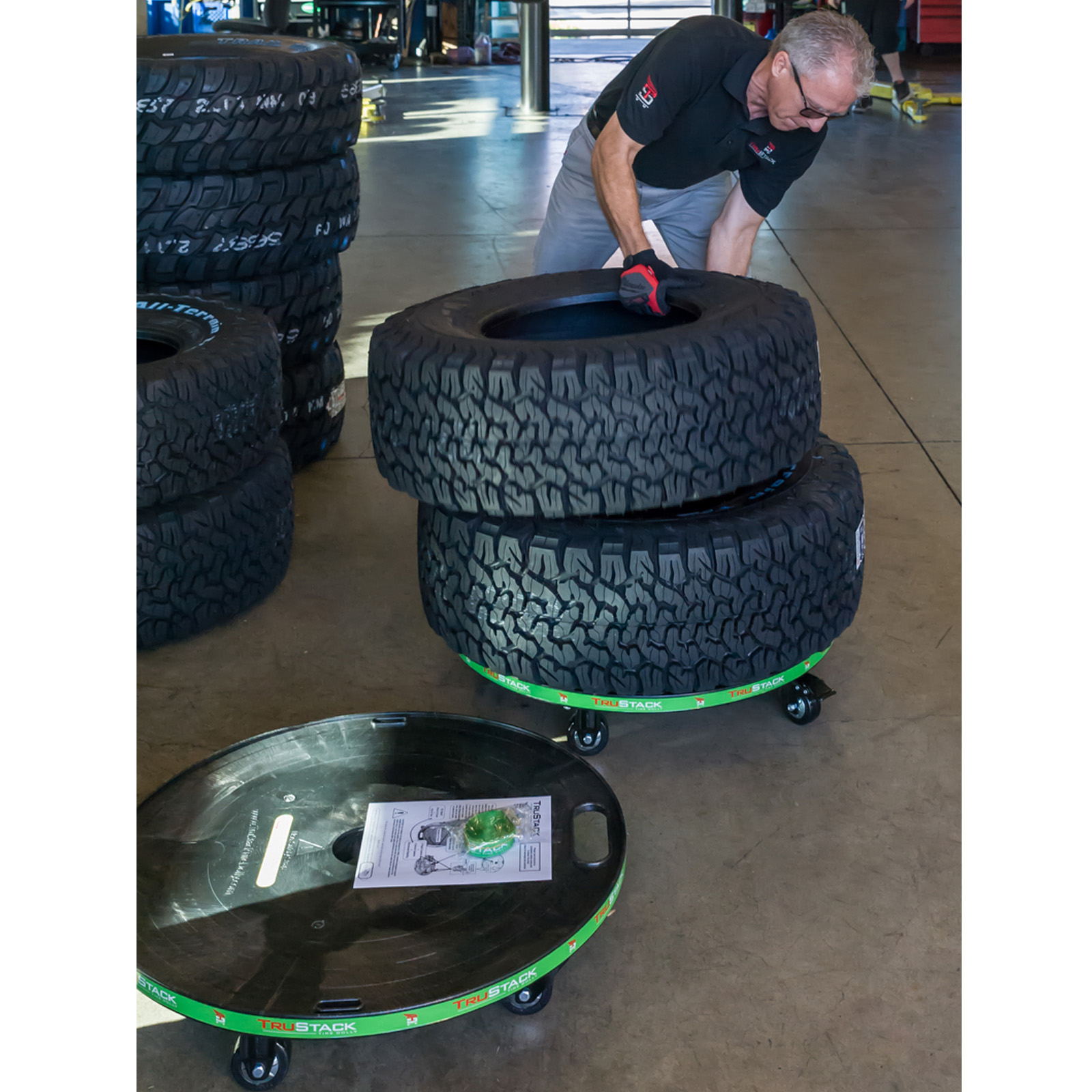 TruStack TS30EZ75S Tire Dolly, 30 Inch