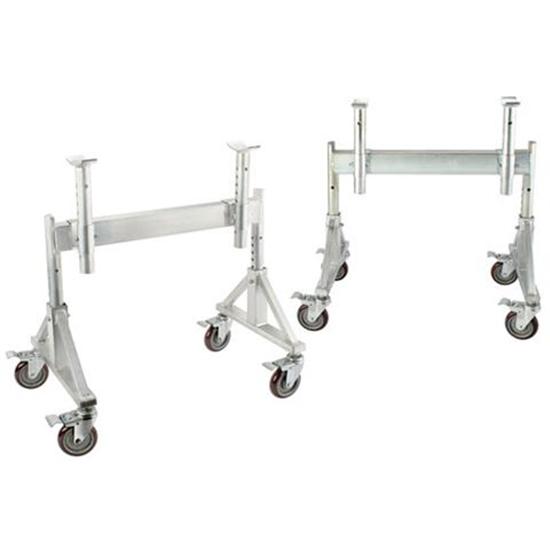 Sprint Car Aluminum TruStands, Adjustable Height, Caster Wheels