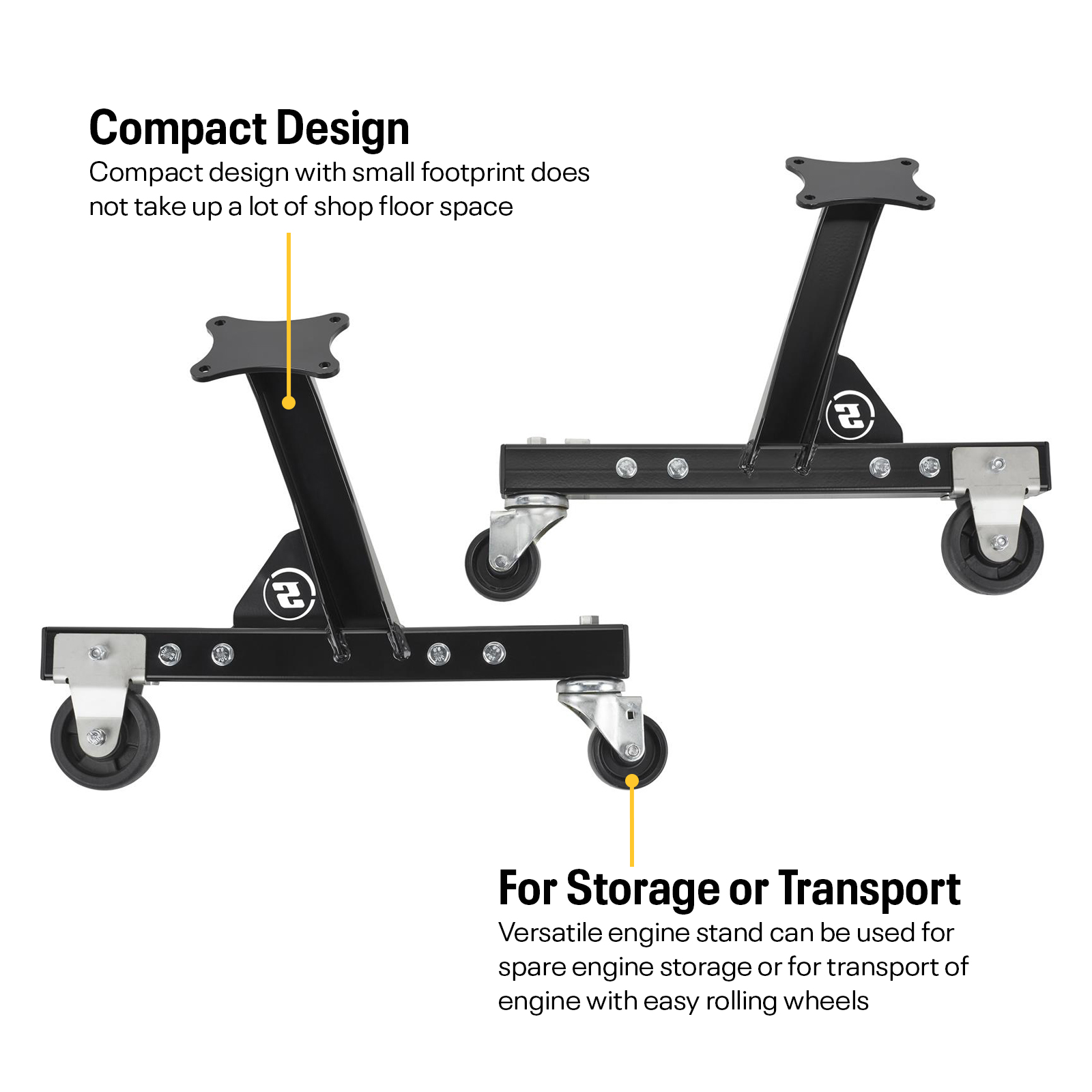 BlockDock™ Gen 3 Hemi Rolling Engine Cradle Storage Stand