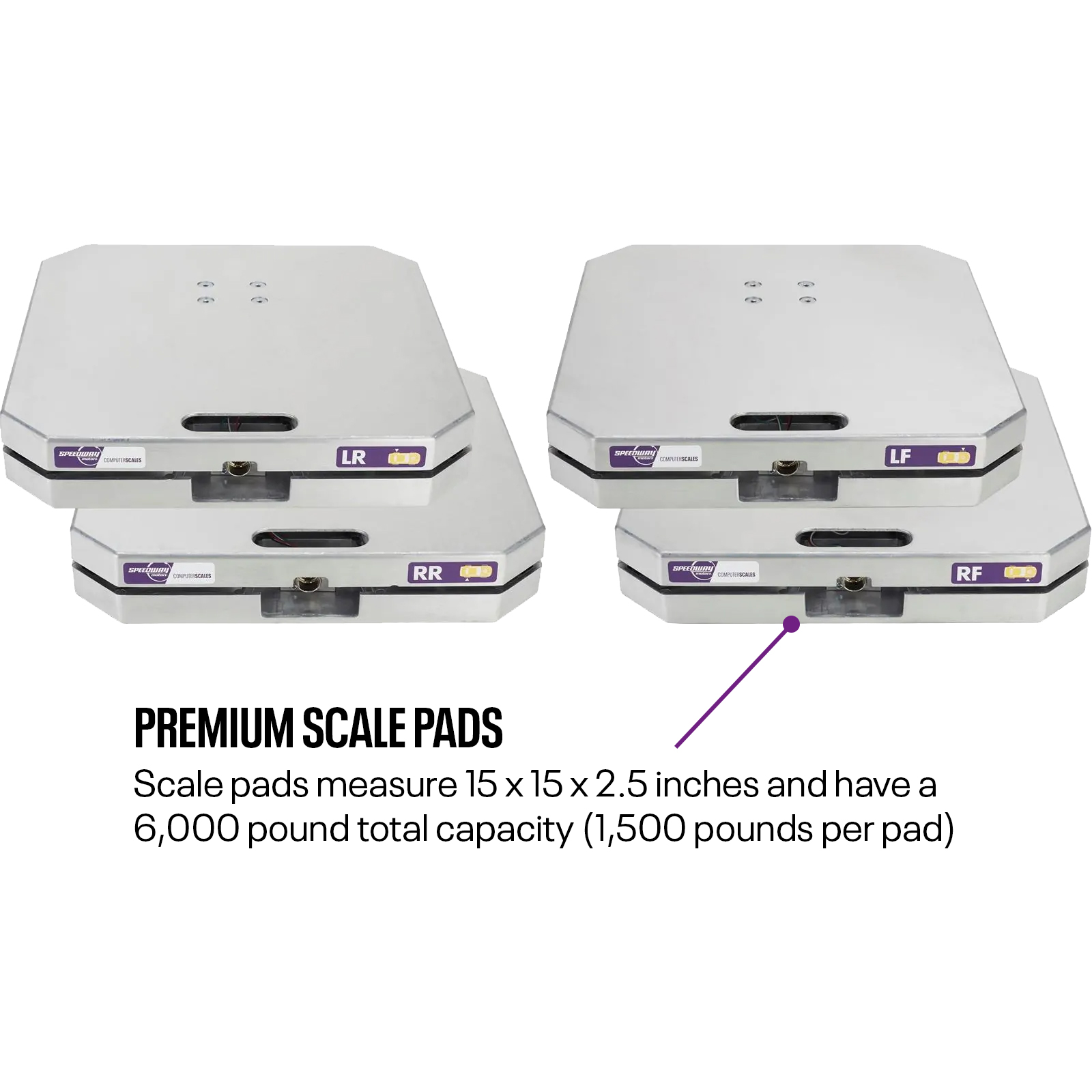 1 Weigh Electronic Race Car Scale, Racing Computer Wheel Scale