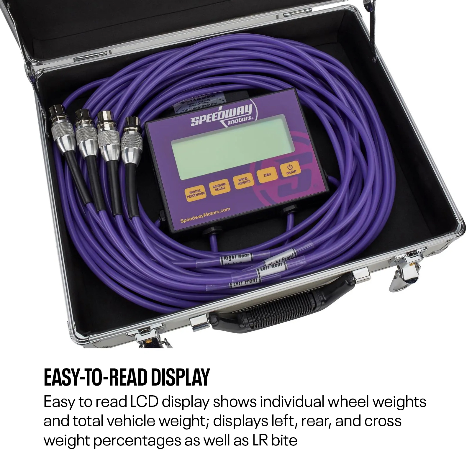 1 Weigh Electronic Racing Scale, Computer Wheel Car Scale w/ Case