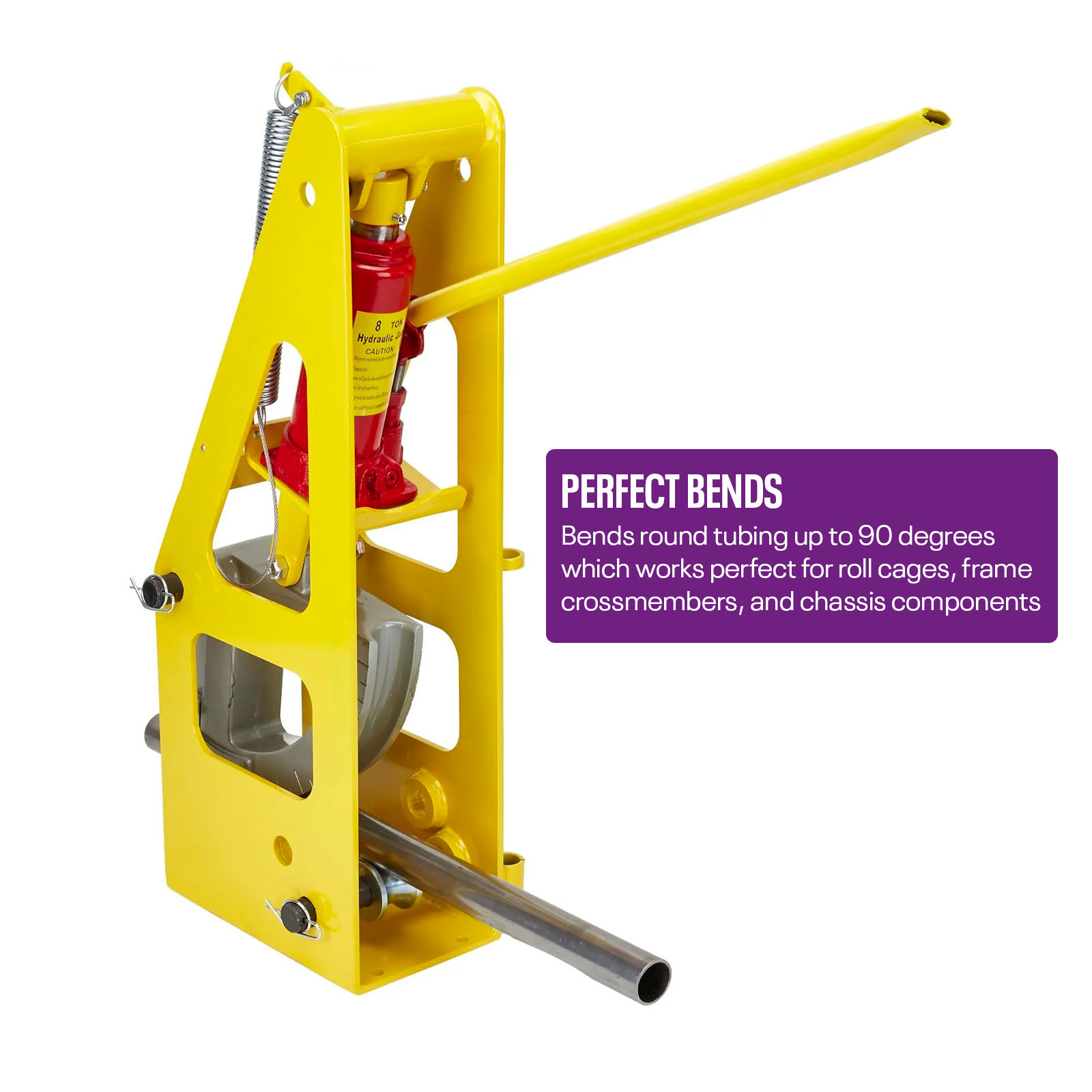 3rd Generation Hydraulic Round Tubing Bender & 5 Die Set