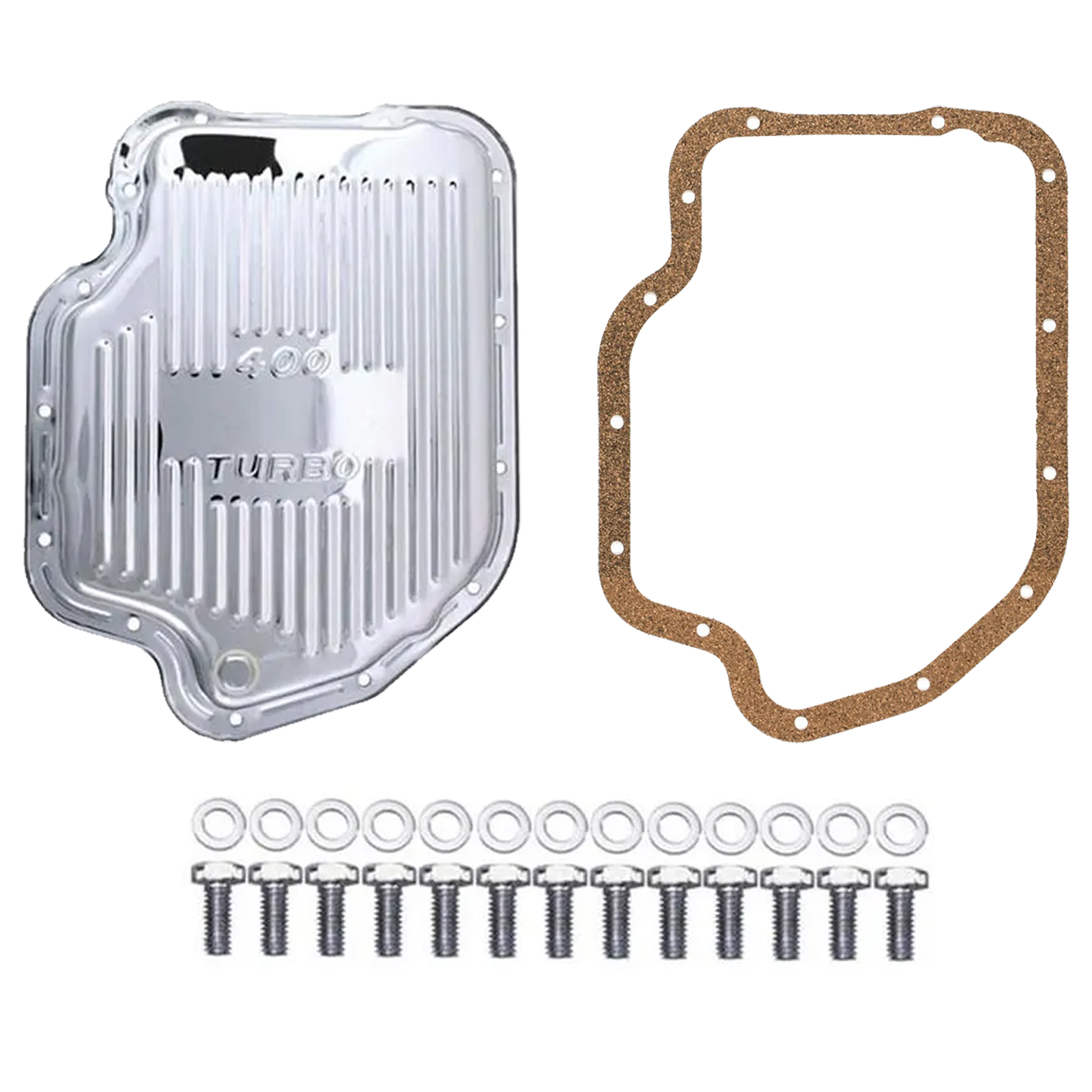 Turbo TH 400 Chrome Transmission Pan Trans TH400 DEEP