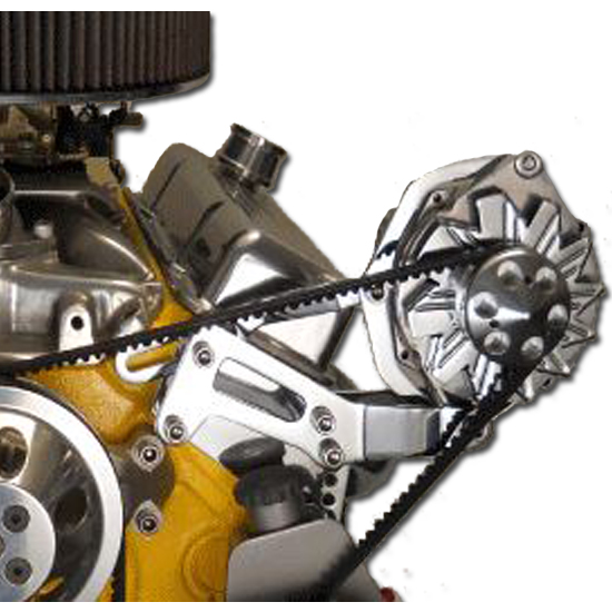 Bills Hot Rod Co. SBC P/S and Alt. Brackets, Side, Long, Raw