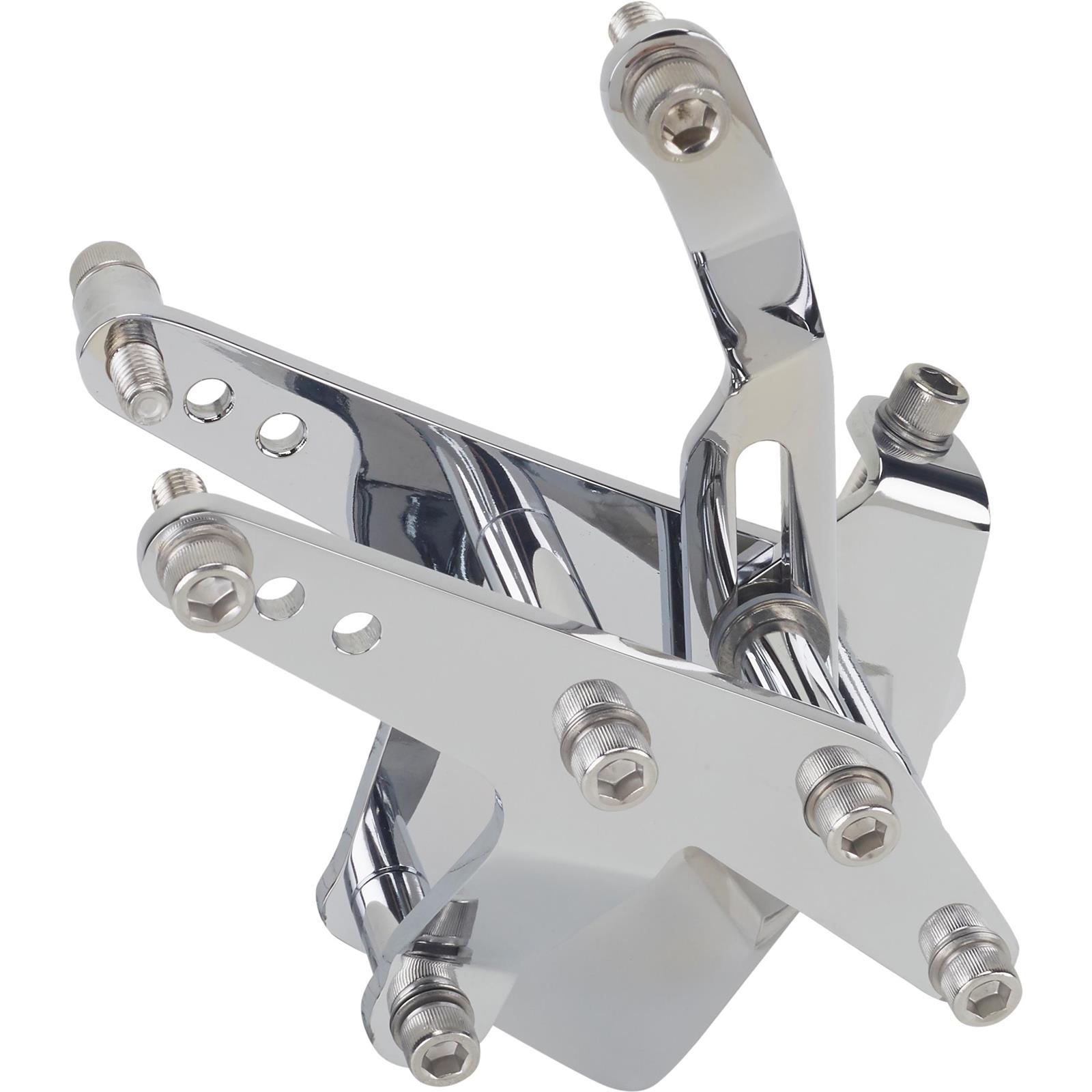 Bills Hot Rod Co. SBC Wide Set A/C, P/S, and Alt Brackets, Chrome