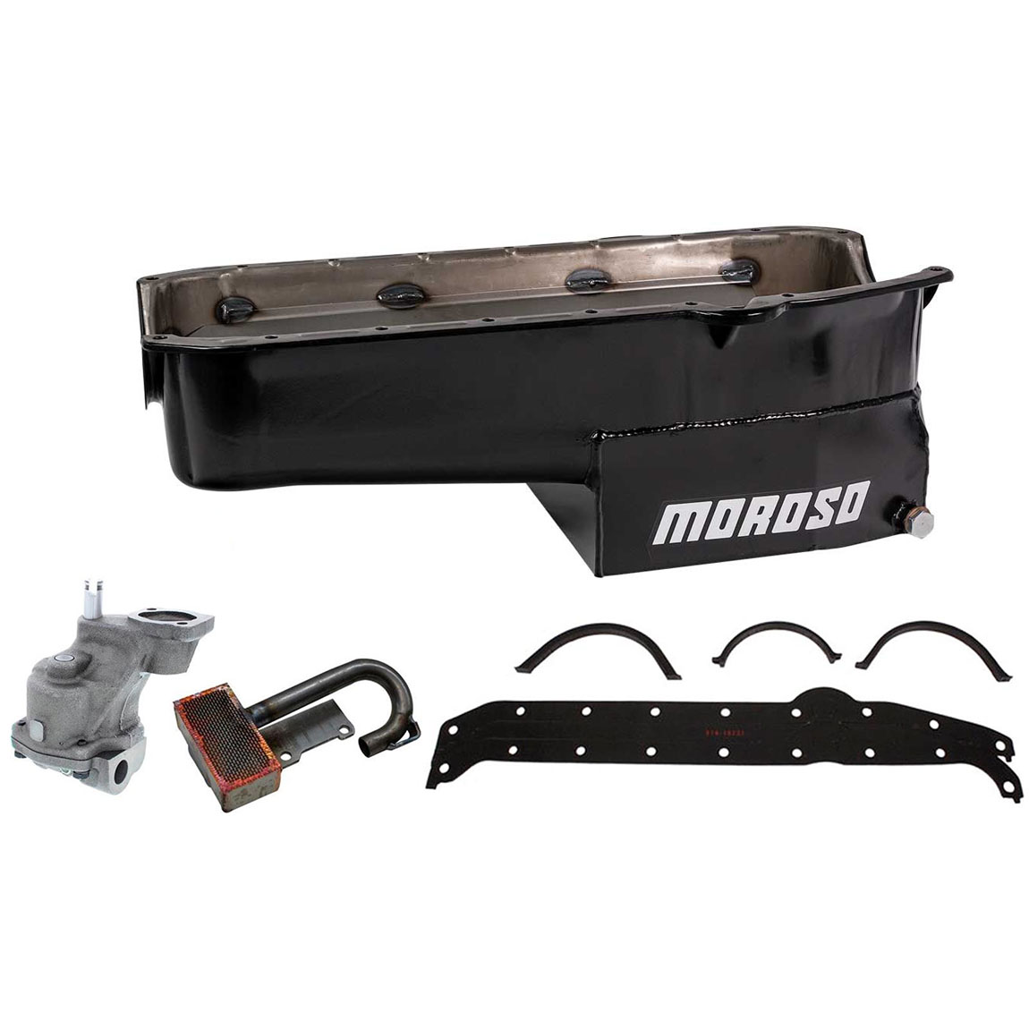 Moroso Oil Pan w/High Volume Oil Pump/Pickup Kit, 57-79 SB Chevy