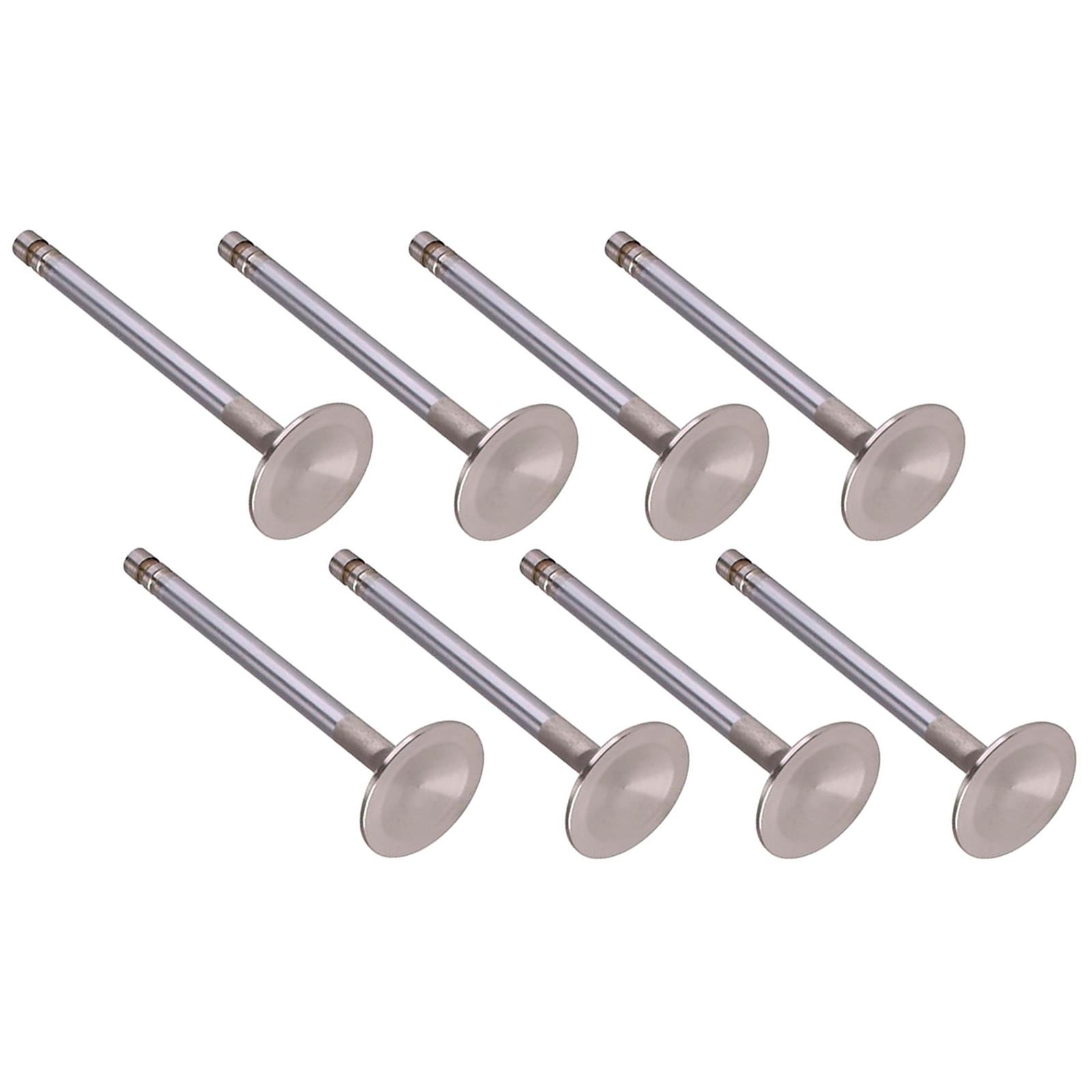 Super Duty Steel Exhaust Valves, 1.50 Inch.100 Longer, Set of 8