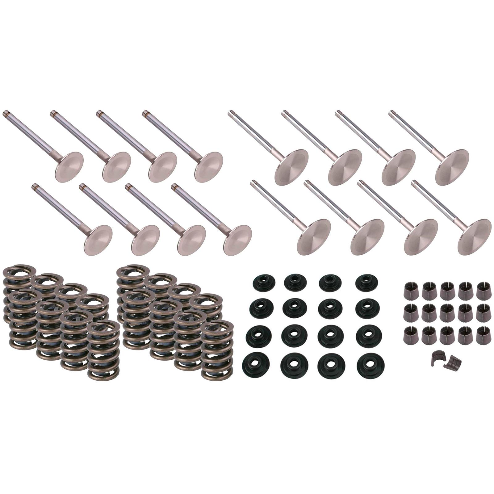 SD-SS Cylinder Head Valve Kit, 2.02/1.60-OEM Locks-1.465 Springs