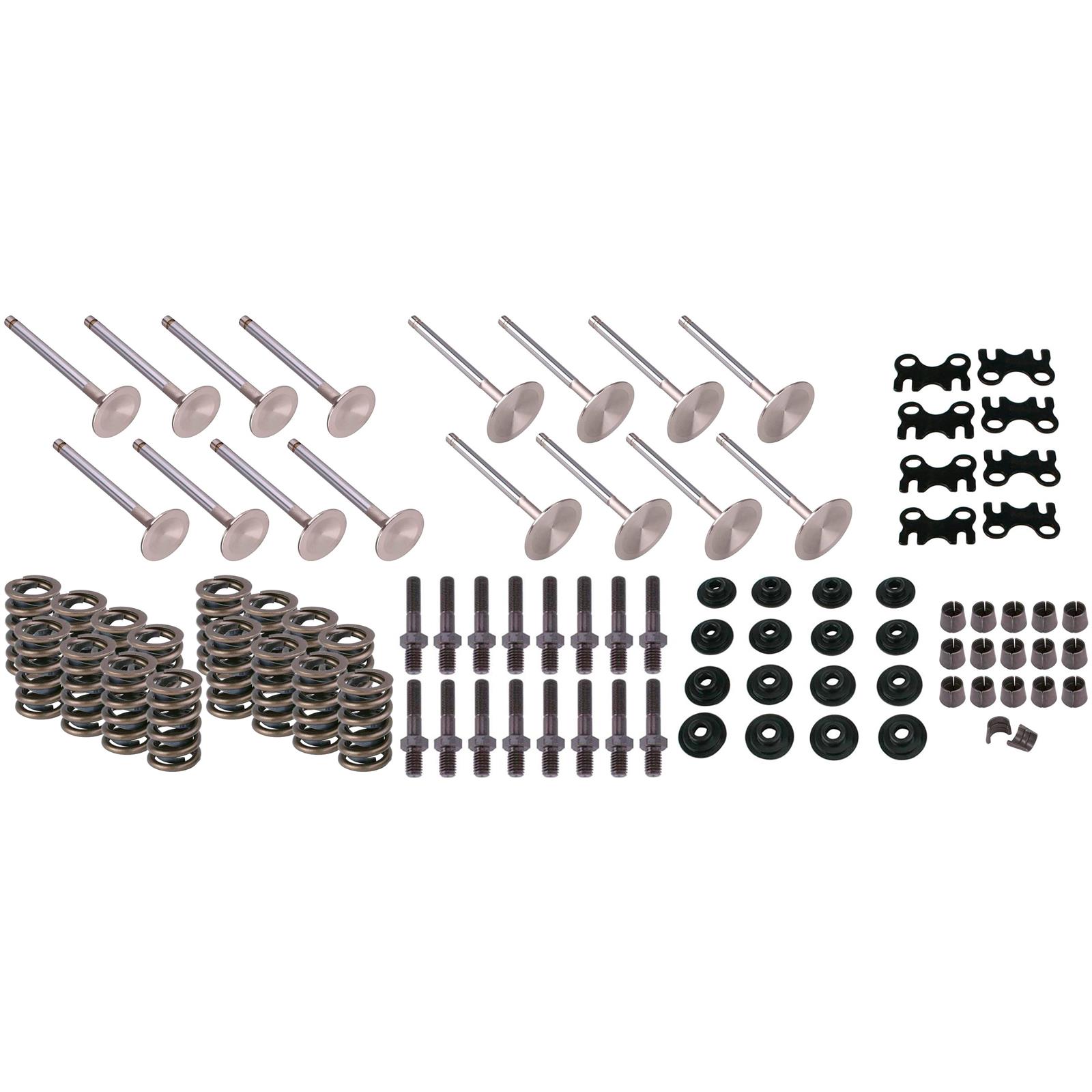 SD-SS Cylinder Head Valve Kit, 2.02/1.60-Prem Locks-1.465-Guides